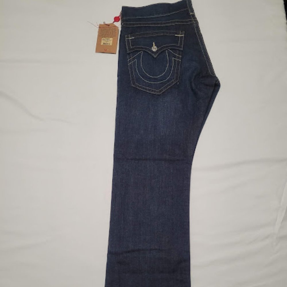 *New* True Religion Ricky Straight Jean W 36 Blue - Picture 5 of 10